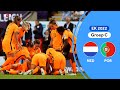 Van de Donk beslist duel op prachtige wijze! | samenvatting Nederland - Portugal | EK 2022