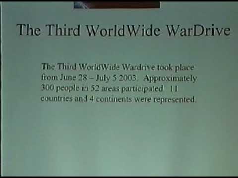 Chris Hurley   WorldWide War Drive Black Hat - USA - 2004