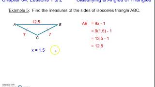 Geometry 4-1, 4-2 Classifying & Angles of Triangles