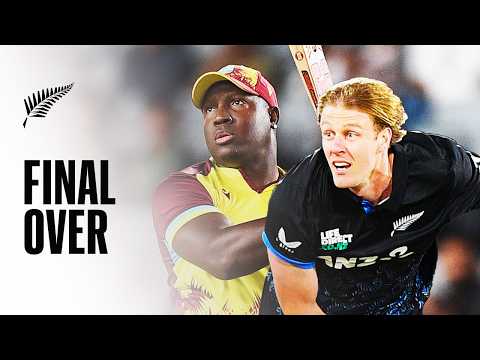 1️⃣6️⃣ Runs Needed From 6️⃣ Balls | Final Over In Full | New Zealand v West Indies 2nd T20