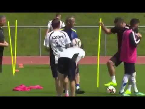 Edon Zhegrova training with National Team (Kosovo)