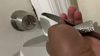How To open a door with a butter knife