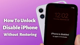 How To Unlock Disable iPhone Without Restore Without Data losing-Unlock Unavailable iPhone iPad Fast