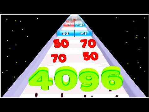 Digit Run 3D - Gameplay Walkthrough - Max Levels 1-10 (merge number run)