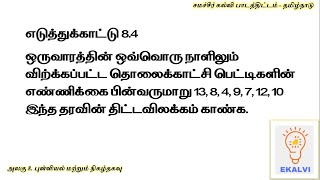 EASY Statistics and Probability example 8.4 for Samacheer Kalvi Tamil Medium Students!
