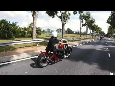 Day ride with Modenas Jaguh custom chopper