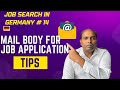 Email Body Content For Job Application A Sample Job Search In Germany 14 JustGermany Net