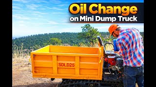Oil Change on Rato or Briggs & Stratton 420cc 15HP 13HP engine HDLD25 Mini Dump Truck or Mini Ex