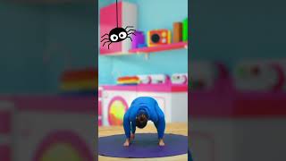 Strength Building Spider Pose 🕷️ Kids Yoga Arm Balance!