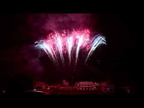 KLS124 49s  fan shape Silver mine to red peony