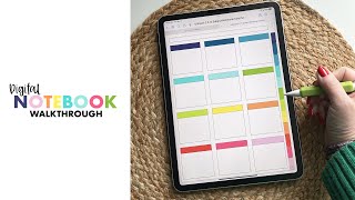 Ultimate 12 Subject Digital Notebook Series 2 Walkthrough