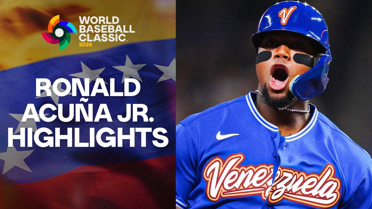 Ronald Acuña Jr. scored 10 runs in Team Venezuela's title run! 🇻🇪 World Baseball Classic Highlights