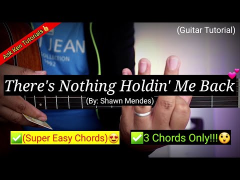 There's Nothing Holding Me Back - Shawn Mendes (3 Chords Only!!!)😍 | Guitar Tutorial