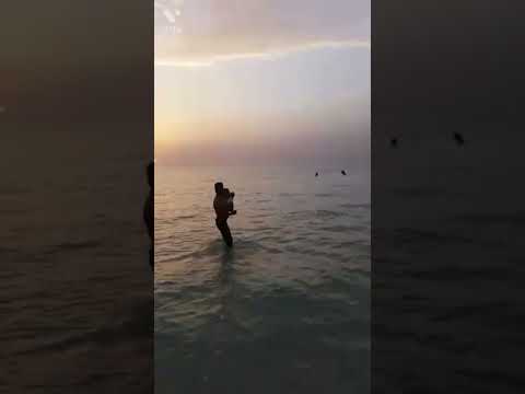 #Jumerah Beach ! Sun Shine My son First swimming. #samandar