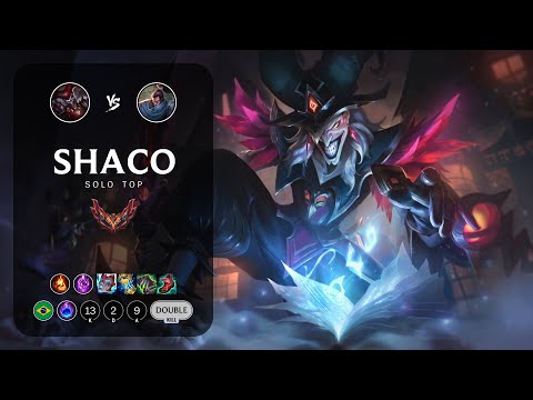 Shaco Top vs Yasuo - BR Grandmaster Patch 13.12