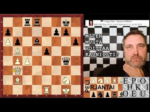 PP: KvM Mikael Agopov voitti kauniisti KvM Olav Sepin shakin JSM kilpailussa!