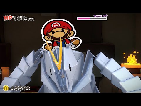 Paper Mario Origami King - Defeat Scissors Boss, The Dual-Bladed Duelist | The Origami King