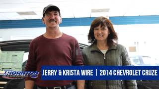 preview picture of video 'Thornton Chevrolet Customer Testimonial - Jerry and Krista | 2014 Chevrolet Cruze'