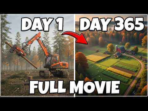 365 Days Turning A FOREST INTO A FARM! (FULL MOVIE)