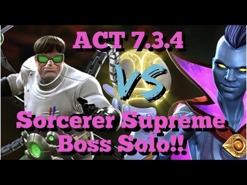MCOC - ACT 7.3.4 - Doctor Octopus VS Sorcerer Supreme - Boss Solo!!!