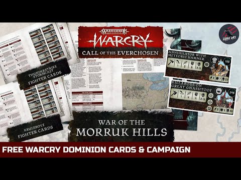 WARCRY DOMINION FIGHTER CARDS & CAMPAIGN - FREE Kruleboyz & Stormcast Cards, Abilities & Game Rules