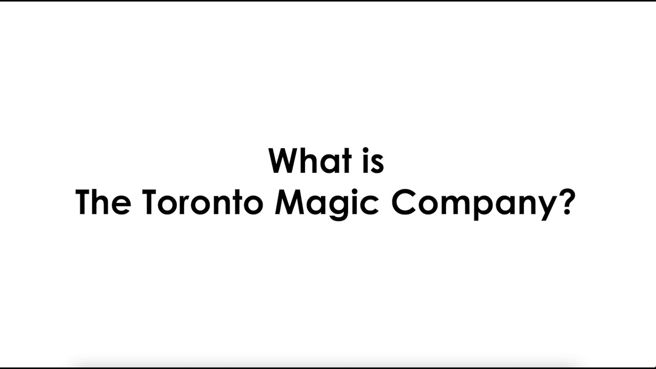 Promotional video thumbnail 1 for The Toronto Magic Company