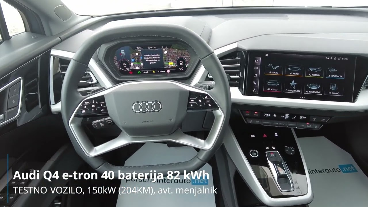 Audi Q4 e-tron 40 - baterija 82 kWh - SLOVENSKO VOZILO