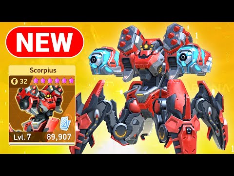 New Mech Scorpius with Railgun 16 - Mech Arena