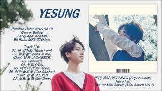 [MP3/DL] YESUNG (예성) - 달의 노래 (My Dear) [The 1st Mini Album]