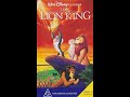 Opening And Closing To The Lion King 1995 VHS Australia