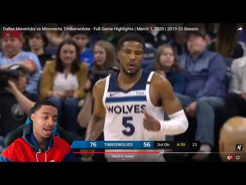LOOK AT CURRYS BROTHER MAN! Porzingis 38 Pts! FlightReacts Mavs vs Timberwolves Highlights 2020