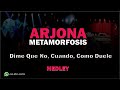 ARJONA MEDLEY 🎤 (Dime que no + Cuando + Como duele) 🎹DEMO PISTA MUSICAL🎧