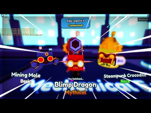 📷Hatching New Mythical Blimp Dragon on Camera *Steampunk Update* Pet Simulator X (Roblox)