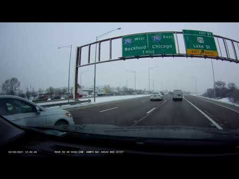 02 08 2021 Car flipped over on I 355