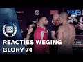 Reacties weging GLORY 74