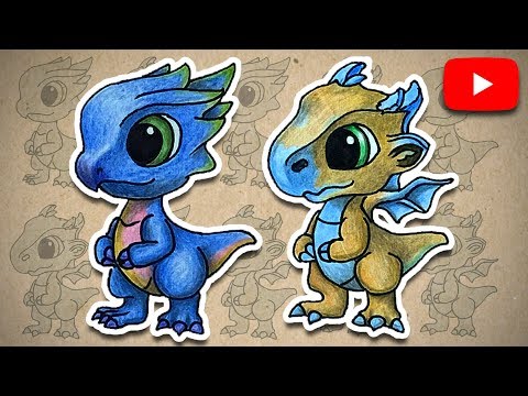 How to draw Lumino dragon and Mist dragon from dragon mania legends