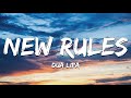 ♪ Dua Lipa - New Rules | slowed & reverb (Lyrics)