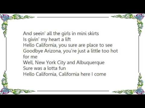 Hello California cover
