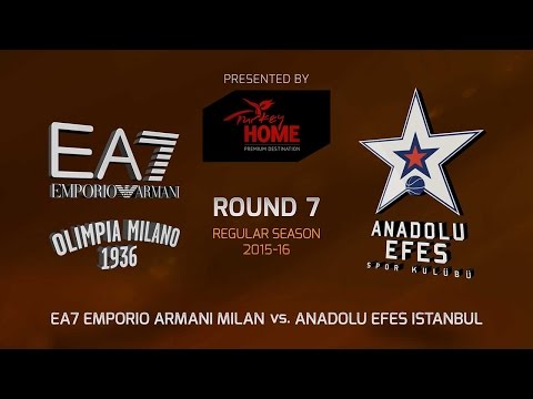 Highlights: RS Round 7, EA7 Milan 88-84 Anadolu Efes Istanbul