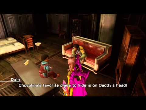 Lightning Returns: FF-XIII - Sazh, Dajh Katzroy & Chocalina Hanging Out At Home HD Gameplay PS3