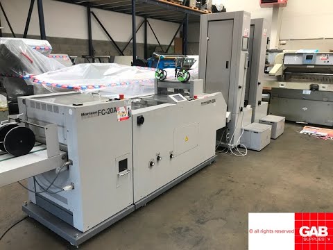 Used Horizon SPF 20A automatic booklet aker for sale   Gab Supplies Ltd