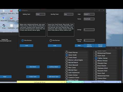 Criktrack Cricket Scoring App Python Customtkinter Sqlite