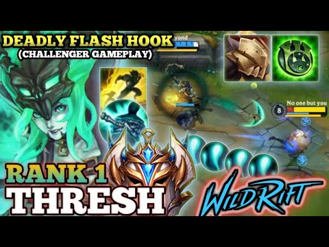 THRESH FLASH HOOK SUPER ANNOYING! 100% ACCURATE HOOK - TOP 1 GLOBAL THRESH BY Beyond - WILD RIFT