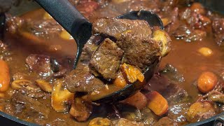 Beef Stew in Red Wine | Beef Bourguignon