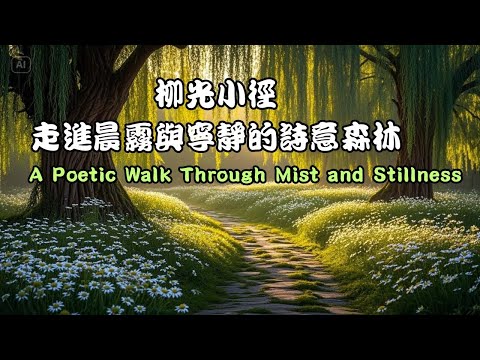 ❤️【陪伴你的聲景】【 陪伴你的聲景】《柳光小徑》&mdash; 一場走進晨霧與寧靜的詩意森林旅程｜森林輕音樂｜陪伴你入眠｜沈浸式享受｜放鬆舒壓｜輕音樂｜陪伴你入眠｜沈浸式享受｜放鬆舒壓