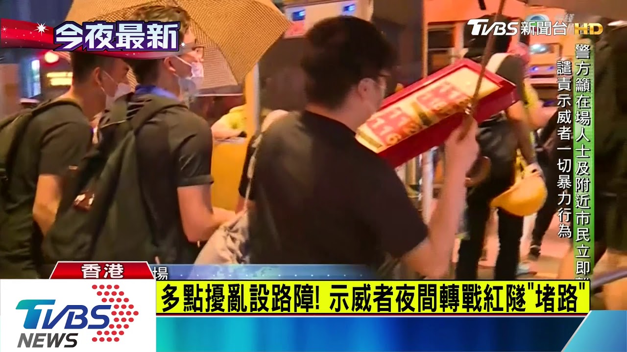 港人大埔「快閃游擊」 防暴警放「催淚彈」驅離