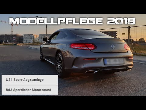 Mercedes C300 Coupe 2018 Sportabgasanlage "U21" vom Werk (Modellpflege)