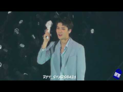 160731 EXO'rDIUM 엑소디움 SEHUN 세훈 Tender love - 에리들 텐더럽 응원 얼마나 잘하는지,최선을 다하고 왔는지 확인하는 삐약이