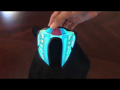 Mask with sound activated light