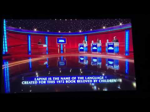 Final Jeopardy, “Fictional Languages” - Amy Schneider Day 8 (11/26/21)